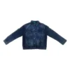 Denim-jackor med logotyp på ryggen ”Blue” 557351TBP484009