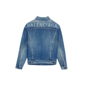 Denimjacka med logotyp ”Blue” 557388TBP464773