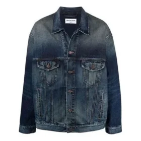 Denimjackor med broderad logotyp ”Blue” 671889TJW754021