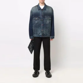 Denimjackor med broderad logotyp ”Blue” 671889TJW754021