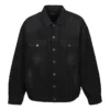 Denimjackor med gaffatejp och Political Campaign budskap ”Black” 724651TNW111700