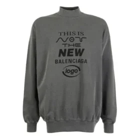 Detta är inte den nya Balenciaga-logotröjan ”Dark Grey” 652981TKVE41069