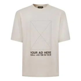DIN ANNONS HÄR Oversized-T-shirt ”Beige” 676589TLVF49054