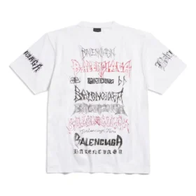 Diy Metal T-shirtar ”White Black Red” 641675TPVO29065