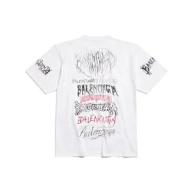 Diy Metal T-shirtar ”White Black Red” 641675TPVO29065