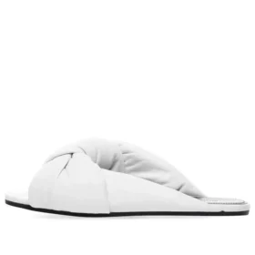 Drapiga platta sandaler ”White” 636576WA2M09002