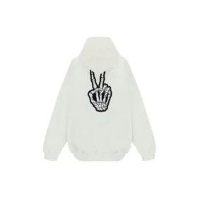 Drip Peace-luvtröja, stor storlek, ”White” 651799TKVA2863932