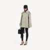 Dubbelknäppt trenchcoat för dam i ljusbeige