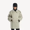 Dubbelknäppt trenchcoat för dam i ljusbeige
