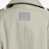 Dubbelknäppt trenchcoat för dam i ljusbeige