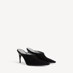 Duchesse-mule för dam i svart