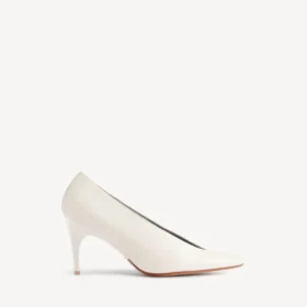 Duchesse-pumps för damer i snövit