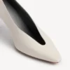 Duchesse-pumps för damer i snövit Duchesse-pumps för damer i snövit