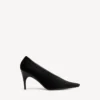 Duchesse-pumps för damer i svart
