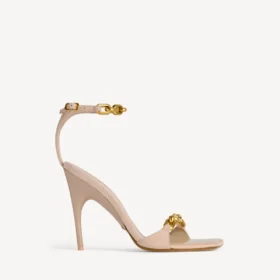 Duchesse-sandal för damer i nude