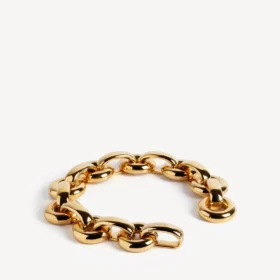 Eisa-kedjehalsband för damer i glänsande guld