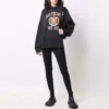 Est. 1917 College Logo Print Luvtröja ”Black” 674685TLV891076