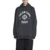 Est. 1917 College Logo Print Luvtröja ”Washed Black” 697879TMV991000