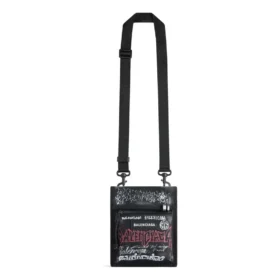 Explorer liten väska med rem, DIY-metallmönster över hela ytan ”Black” 6559822AAX61000