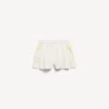 Extreme tie-dye-boxershorts i A-linje för damer i vitt/gult Extreme tie-dye-boxershorts i A-linje för damer i vitt/gult
