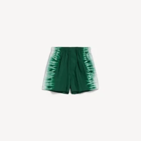 Extreme tie-dye-shorts för herr i avslappnad passform i grönt/vitt