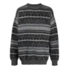 Fair Isle-tröja med rund hals ”Grey” 675280T16121240