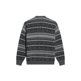 Fair Isle-tröja med rund hals ”Grey” 675280T16121240