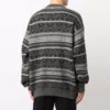 Fair Isle-tröja med rund hals ”Grey” 675280T16121240