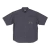 Fashion Institute kortärmad skjorta i stor storlek ”Dark Grey” 703846TYB181270