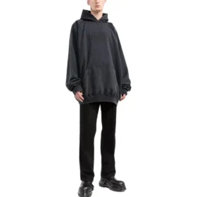 Fashion Institute Oversized-luvtröja ”Washed Black” 697879TMVK18190