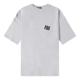 FBI Oversized T-shirt ”Heather Grey Black” 681314TLVG91380