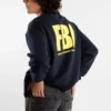 FBI-tröja med rund hals ”Marinblå/Gul” 676629TLVH14265