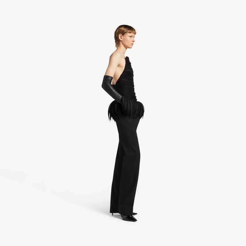 Figursydd bustier-top för damer i svart Figursydd bustier-top för damer i svart