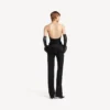 Figursydd bustier-top för damer i svart Figursydd bustier-top för damer i svart