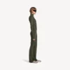 Flared leggings för dam i khaki/lime