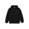 Fleece-luvtröja med huva, svart 641529TJVE51000