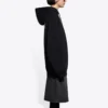 Fleece-luvtröja med huva, svart 641529TJVE51000