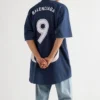 Fotbollst-shirt i oversized-modell ”Blå” 641664TJV054482