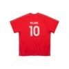 Fotbollst-shirt i oversized-modell ”Röd Vit” 777705TPVV36643