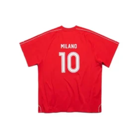 Fotbollst-shirt i oversized-modell ”Röd Vit” 777705TPVV36643