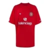 Fotbollst-shirt i oversized-modell ”Red White” 641666TJV056540