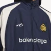 Fotbollsträningjacka för herr i marinblått Fotbollsträningjacka för herr i marinblått