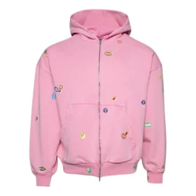 Fruity Zip-Up Luvtröja ”Faded Dirty Pink” 803264TRVS59568