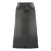 FW21 A-linjeformad kjol ”Washed Grey Denim” 646913TBP477767