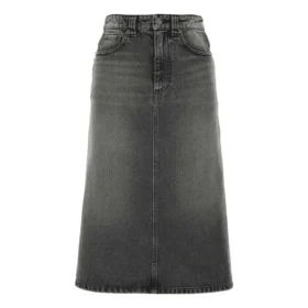 FW21 A-linjeformad kjol ”Washed Grey Denim” 646913TBP477767