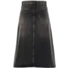 FW21 A-linjeformad kjol ”Washed Grey Denim” 646913TBP477767
