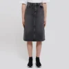 FW21 A-linjeformad kjol ”Washed Grey Denim” 646913TBP477767