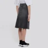 FW21 A-linjeformad kjol ”Washed Grey Denim” 646913TBP477767
