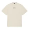 FW21 Couture Boxy med alfabettryck, rund hals, kortärmad tröja, beige 651795TJV900905