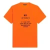 FW21 Elastisk Slim Fit kortärmad orange 661705TKVH57513